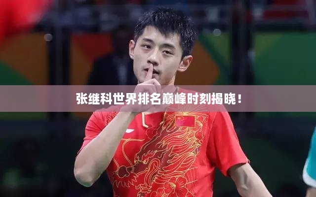 張繼科世界排名巔峰時(shí)刻揭曉！