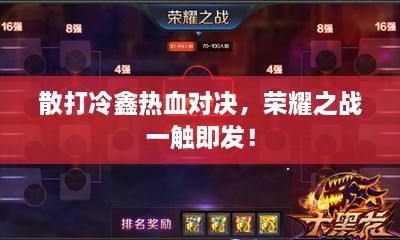 散打冷鑫熱血對決，榮耀之戰(zhàn)一觸即發(fā)！