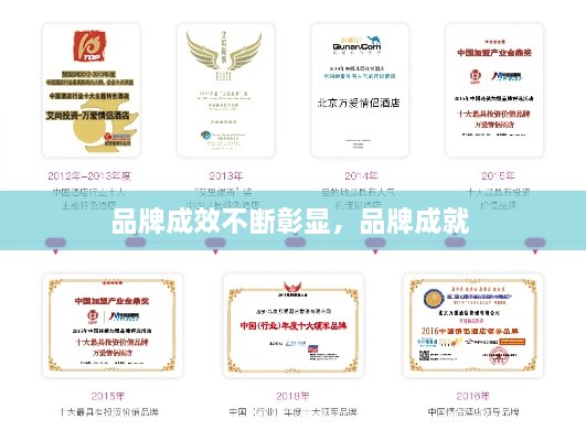 品牌成效不斷彰顯，品牌成就 